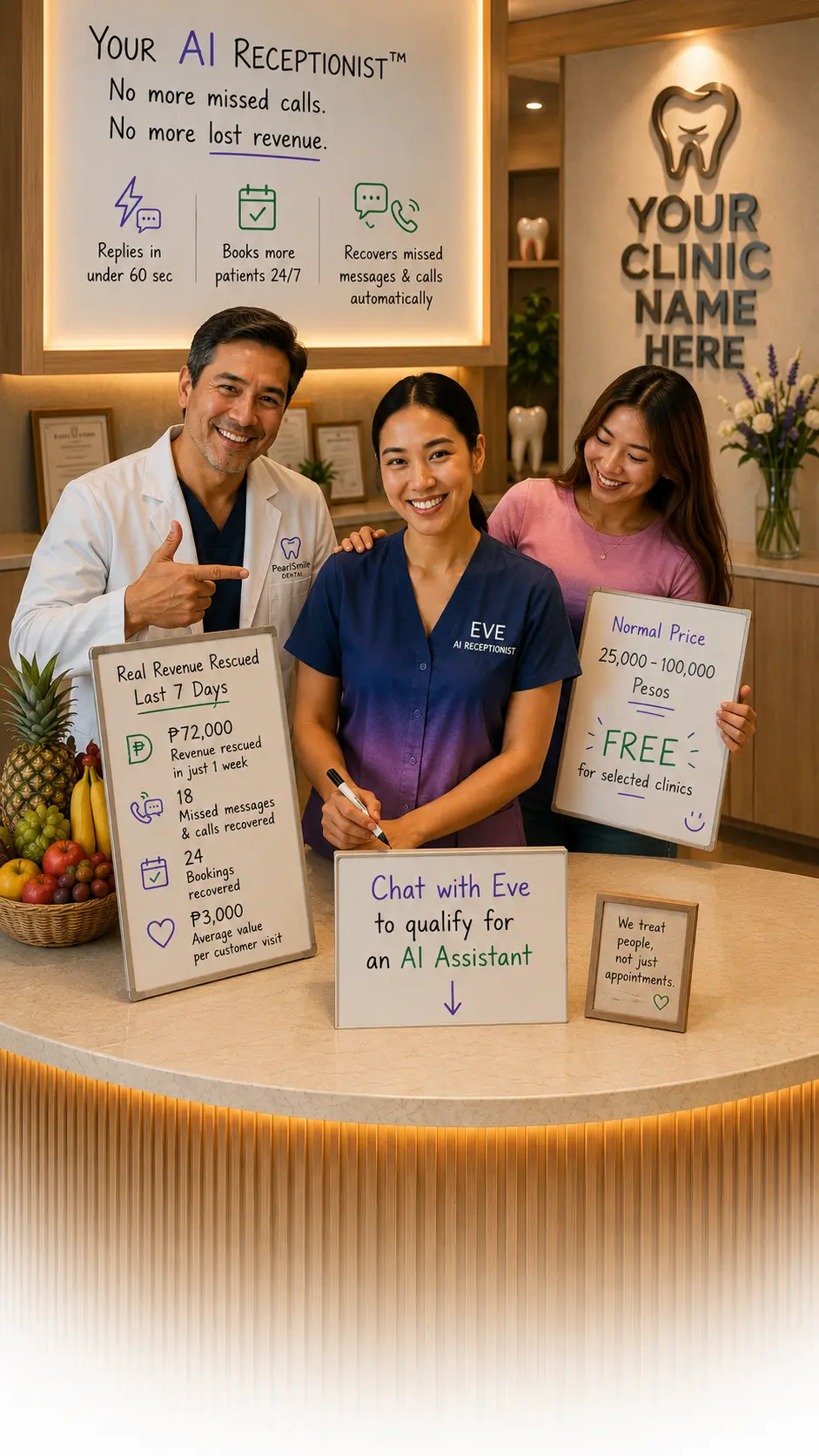 AI Receptionist for clinics