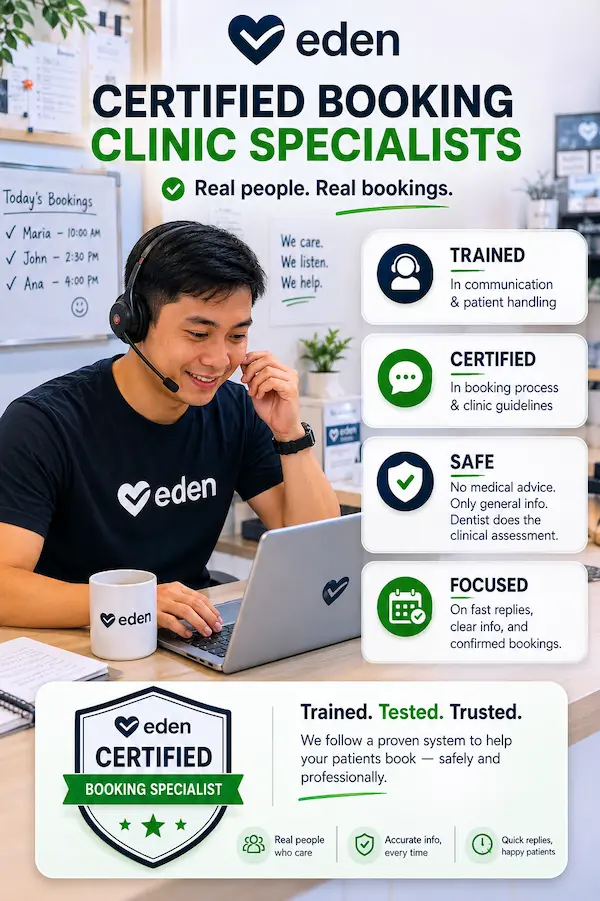 Eden Clinic Network booking specialist
